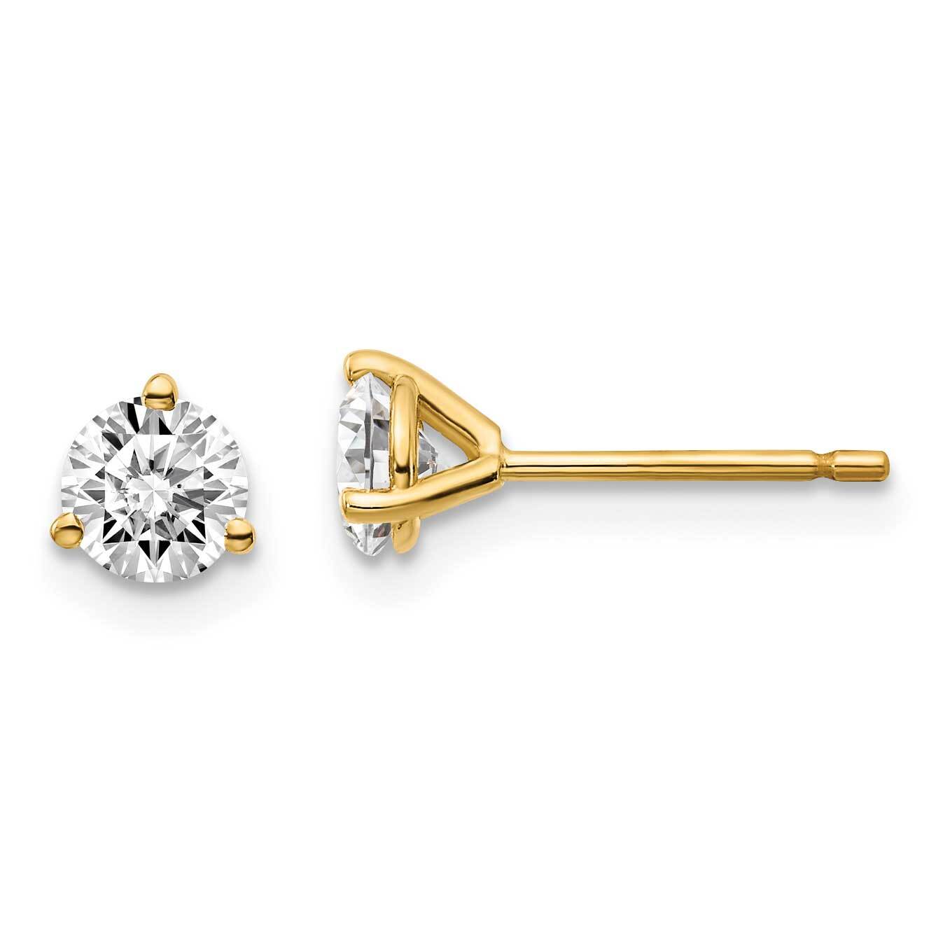 2/3ct Round Diamond Stud Earrings