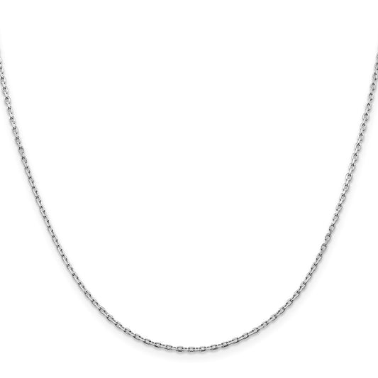 Sterling Silver Beveled Oval Cable Chain