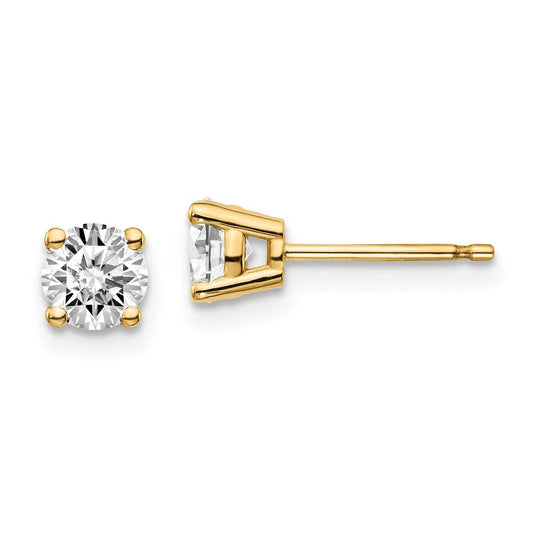 1 3/4ct 4-Prong Round Diamond Stud Earrings