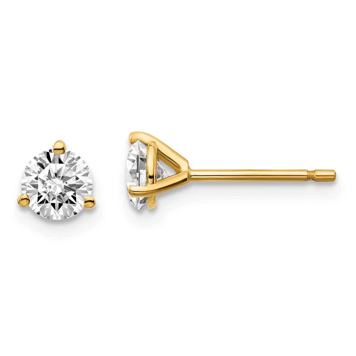 3/4ct Round Diamond Stud Earrings