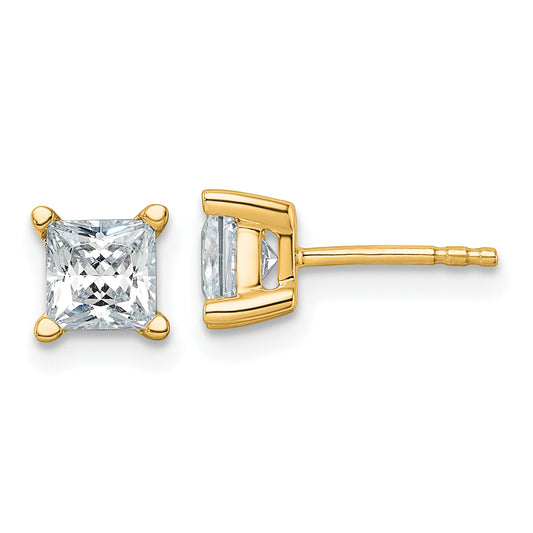 1 1/2ct Princess Diamond Stud Earrings