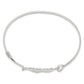 Sterling Silver Polished Heart Bangle