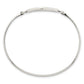 Sterling Silver Polished Open Heart Bangle