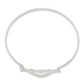 Sterling Silver Heart Bangle Bracelet