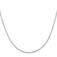 Sterling Silver 1.5mm Beveled Oval Cable Chain