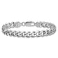 Sterling Silver Rhodium-plated 8.3mm Curb Chain