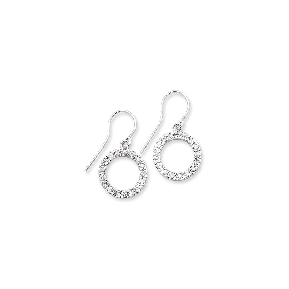 Sterling Silver Rhodium-Plated 4x20mm Twisted Hoop Earrings